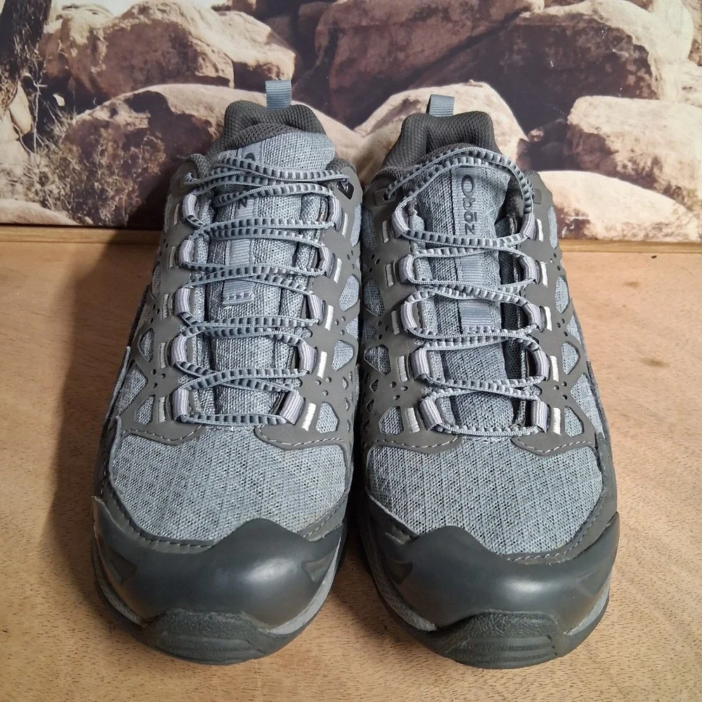 Oboz Sawtooth II Low Hiking Shoes Womens 7 Grey Trail Walking Sneakers 23702